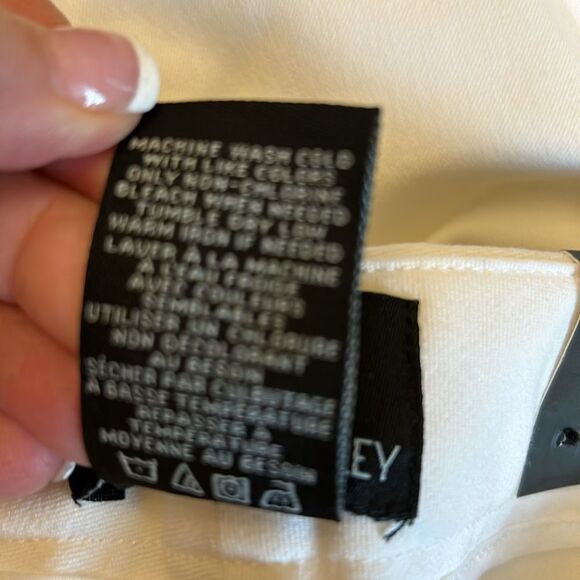 Cynthia Rowley white slim cropped pants with slit detail at ankle Size 4 New - Picture 10 of 10